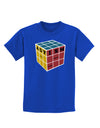 Autism Awareness - Cube Color Childrens Dark T-Shirt-Childrens T-Shirt-TooLoud-Royal-Blue-X-Small-Davson Sales