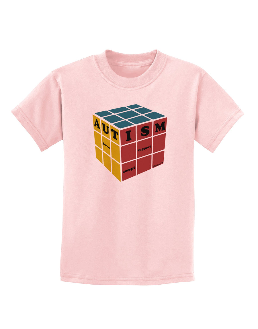 Autism Awareness - Cube Color Childrens T-Shirt-Childrens T-Shirt-TooLoud-White-X-Small-Davson Sales