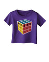 Autism Awareness - Cube Color Infant T-Shirt Dark-Infant T-Shirt-TooLoud-Purple-06-Months-Davson Sales