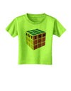 Autism Awareness - Cube Color Toddler T-Shirt-Toddler T-Shirt-TooLoud-Lime-Green-2T-Davson Sales