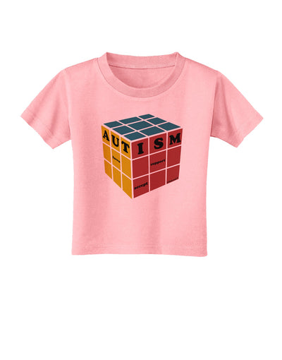 Autism Awareness - Cube Color Toddler T-Shirt-Toddler T-Shirt-TooLoud-Candy-Pink-2T-Davson Sales