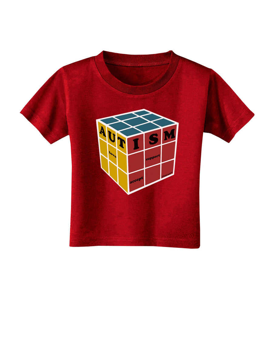 Autism Awareness - Cube Color Toddler T-Shirt Dark-Toddler T-Shirt-TooLoud-Black-2T-Davson Sales