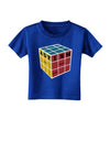 Autism Awareness - Cube Color Toddler T-Shirt Dark-Toddler T-Shirt-TooLoud-Royal-Blue-2T-Davson Sales