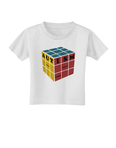 Autism Awareness - Cube Color Toddler T-Shirt-Toddler T-Shirt-TooLoud-White-2T-Davson Sales