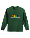 Autism Awareness Month - Colorful Puzzle Pieces Adult Long Sleeve Dark T-Shirt by TooLoud-TooLoud-Dark-Green-Small-Davson Sales