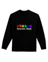 Autism Awareness Month - Colorful Puzzle Pieces Adult Long Sleeve Dark T-Shirt by TooLoud-TooLoud-Black-Small-Davson Sales