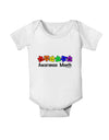 Autism Awareness Month - Colorful Puzzle Pieces Baby Romper Bodysuit by TooLoud-Baby Romper-TooLoud-White-06-Months-Davson Sales