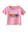 Autism Awareness Month - Colorful Puzzle Pieces Infant T-Shirt by TooLoud-Infant T-Shirt-TooLoud-Candy-Pink-06-Months-Davson Sales