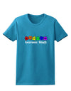 Autism Awareness Month - Colorful Puzzle Pieces Womens Dark T-Shirt by TooLoud-Womens T-Shirt-TooLoud-Turquoise-X-Small-Davson Sales