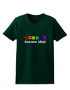 Autism Awareness Month - Colorful Puzzle Pieces Womens Dark T-Shirt by TooLoud-Womens T-Shirt-TooLoud-Forest-Green-Small-Davson Sales