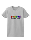 Autism Awareness Month - Colorful Puzzle Pieces Womens T-Shirt by TooLoud-Womens T-Shirt-TooLoud-AshGray-X-Small-Davson Sales