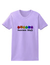 Autism Awareness Month - Colorful Puzzle Pieces Womens T-Shirt by TooLoud-Womens T-Shirt-TooLoud-Lavender-X-Small-Davson Sales