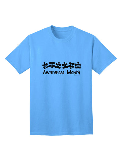 Autism Awareness Month: Exquisite Puzzle Pieces Adult T-Shirt by TooLoud-Mens T-shirts-TooLoud-Aquatic-Blue-Small-Davson Sales