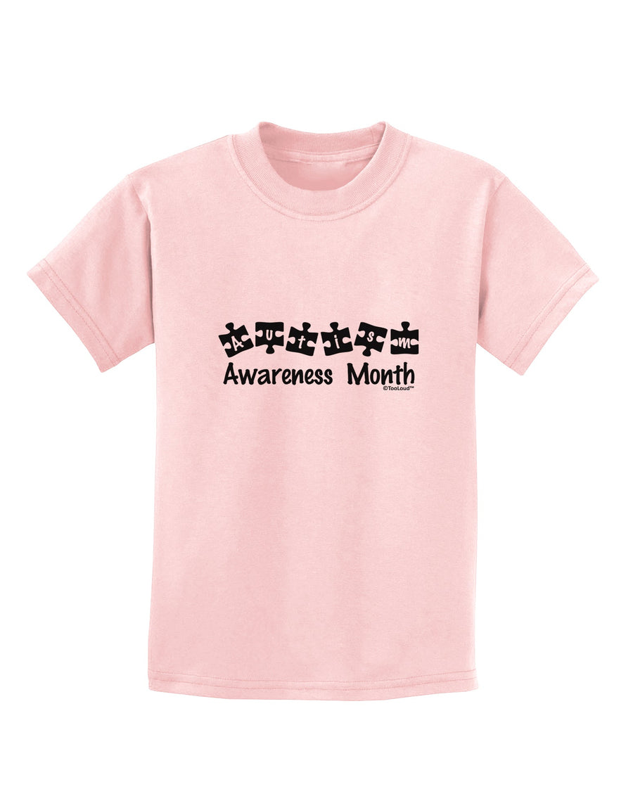 Autism Awareness Month - Puzzle Pieces Childrens T-Shirt by TooLoud-Childrens T-Shirt-TooLoud-White-X-Small-Davson Sales