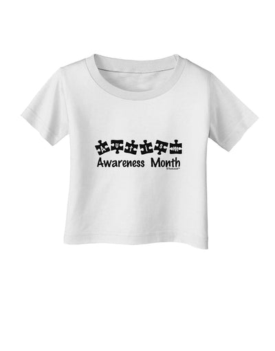 Autism Awareness Month - Puzzle Pieces Infant T-Shirt by TooLoud-Infant T-Shirt-TooLoud-White-06-Months-Davson Sales