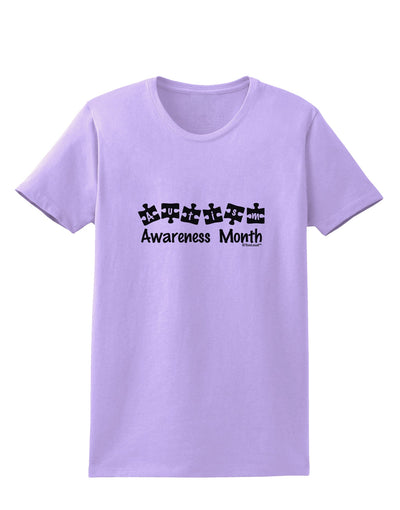 Autism Awareness Month - Puzzle Pieces Womens T-Shirt by TooLoud-Womens T-Shirt-TooLoud-Lavender-X-Small-Davson Sales