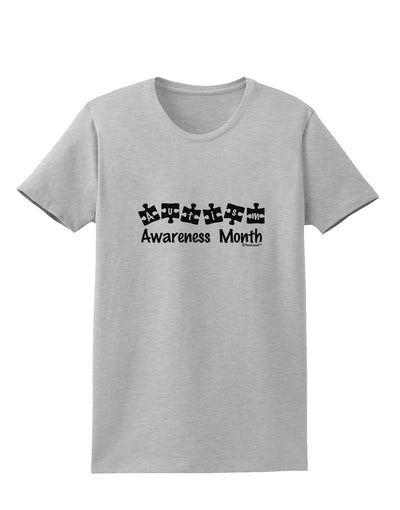 Autism Awareness Month - Puzzle Pieces Womens T-Shirt by TooLoud-Womens T-Shirt-TooLoud-AshGray-X-Small-Davson Sales