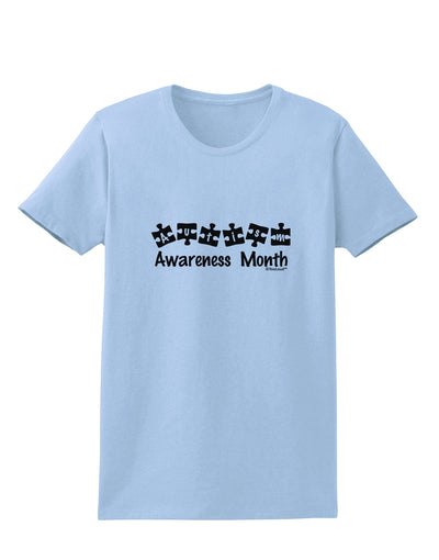 Autism Awareness Month - Puzzle Pieces Womens T-Shirt by TooLoud-Womens T-Shirt-TooLoud-Light-Blue-X-Small-Davson Sales