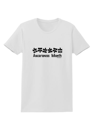 Autism Awareness Month - Puzzle Pieces Womens T-Shirt by TooLoud-Womens T-Shirt-TooLoud-White-X-Small-Davson Sales