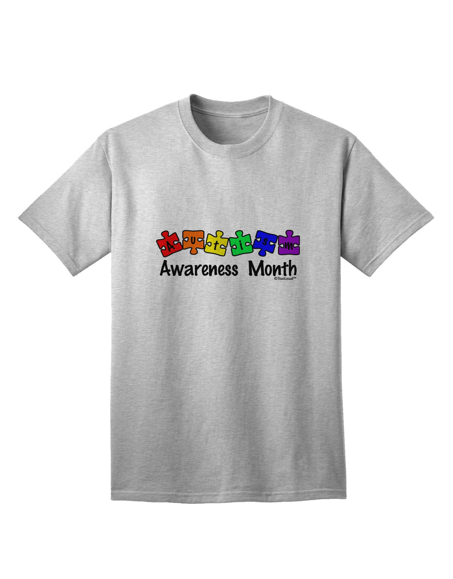 Autism Awareness Month: Vibrant Puzzle Pieces Adult T-Shirt by TooLoud-Mens T-shirts-TooLoud-White-Small-Davson Sales