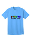 Autism Awareness Month: Vibrant Puzzle Pieces Adult T-Shirt by TooLoud-Mens T-shirts-TooLoud-Aquatic-Blue-Small-Davson Sales