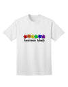 Autism Awareness Month: Vibrant Puzzle Pieces Adult T-Shirt by TooLoud-Mens T-shirts-TooLoud-White-Small-Davson Sales