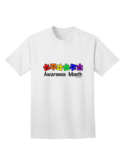 Autism Awareness Month: Vibrant Puzzle Pieces Adult T-Shirt by TooLoud-Mens T-shirts-TooLoud-White-Small-Davson Sales