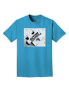 Autism Awareness - Puzzle Black & White Adult Dark T-Shirt-Mens T-Shirt-TooLoud-Turquoise-Small-Davson Sales