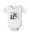Autism Awareness - Puzzle Black & White Baby Romper Bodysuit-Baby Romper-TooLoud-White-06-Months-Davson Sales