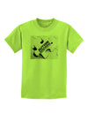 Autism Awareness - Puzzle Black & White Childrens T-Shirt-Childrens T-Shirt-TooLoud-Lime-Green-X-Small-Davson Sales