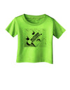 Autism Awareness - Puzzle Black & White Infant T-Shirt-Infant T-Shirt-TooLoud-Lime-Green-06-Months-Davson Sales