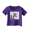 Autism Awareness - Puzzle Black & White Infant T-Shirt Dark-Infant T-Shirt-TooLoud-Purple-06-Months-Davson Sales