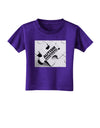 Autism Awareness - Puzzle Black & White Toddler T-Shirt Dark-Toddler T-Shirt-TooLoud-Purple-2T-Davson Sales