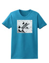 Autism Awareness - Puzzle Black & White Womens Dark T-Shirt-TooLoud-Turquoise-X-Small-Davson Sales