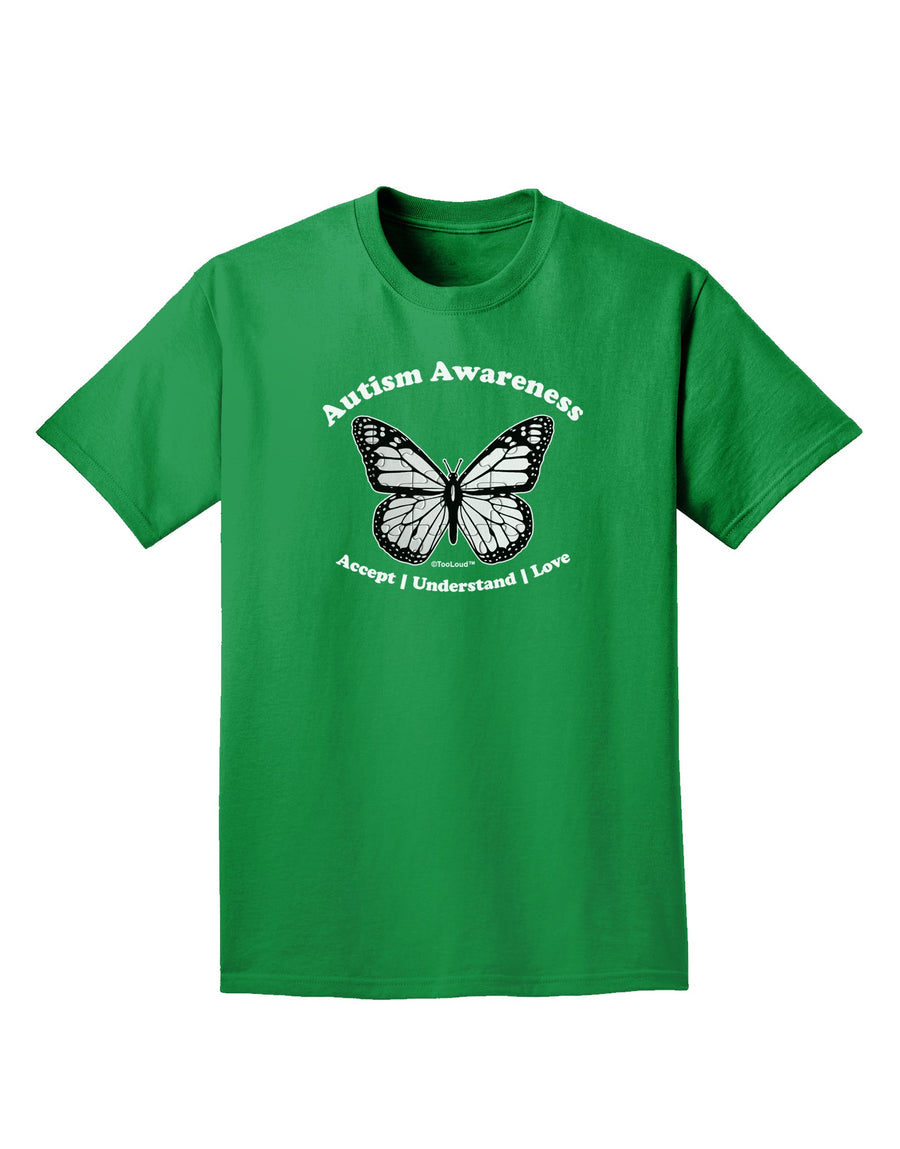 Autism Awareness - Puzzle Piece Butterfly 2 Adult Dark T-Shirt-Mens T-Shirt-TooLoud-Purple-Small-Davson Sales