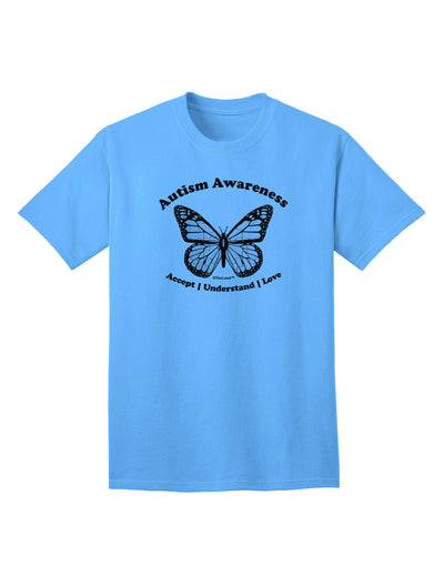 Autism Awareness - Puzzle Piece Butterfly 2 Adult T-Shirt-unisex t-shirt-TooLoud-Aquatic-Blue-Small-Davson Sales