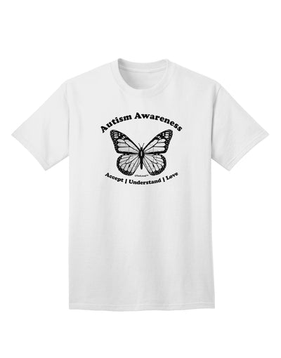 Autism Awareness - Puzzle Piece Butterfly 2 Adult T-Shirt-unisex t-shirt-TooLoud-White-Small-Davson Sales