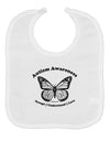 Autism Awareness - Puzzle Piece Butterfly 2 Baby Bib