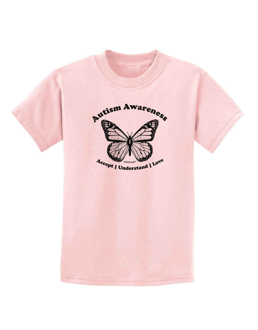 Autism Awareness - Puzzle Piece Butterfly 2 Childrens T-Shirt-Childrens T-Shirt-TooLoud-White-X-Small-Davson Sales