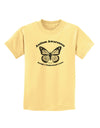 Autism Awareness - Puzzle Piece Butterfly 2 Childrens T-Shirt-Childrens T-Shirt-TooLoud-Daffodil-Yellow-X-Small-Davson Sales