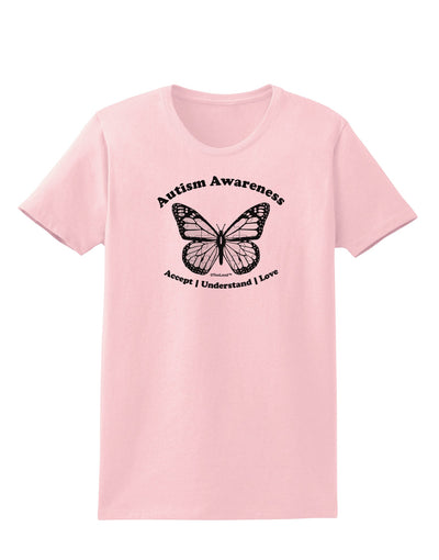 Autism Awareness - Puzzle Piece Butterfly 2 Womens T-Shirt-Womens T-Shirt-TooLoud-PalePink-X-Small-Davson Sales