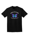 Autism Awareness - Puzzle Piece Butterfly Adult Dark T-Shirt-Mens T-Shirt-TooLoud-Black-Small-Davson Sales