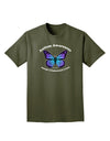 Autism Awareness - Puzzle Piece Butterfly Adult Dark T-Shirt-Mens T-Shirt-TooLoud-Military-Green-Small-Davson Sales