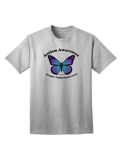 Autism Awareness - Puzzle Piece Butterfly Adult T-Shirt-unisex t-shirt-TooLoud-AshGray-Small-Davson Sales