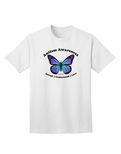 Autism Awareness - Puzzle Piece Butterfly Adult T-Shirt-unisex t-shirt-TooLoud-White-Small-Davson Sales