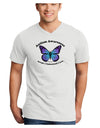 Autism Awareness - Puzzle Piece Butterfly Adult V-Neck T-shirt-Mens V-Neck T-Shirt-TooLoud-White-Small-Davson Sales