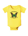 Autism Awareness - Puzzle Piece Butterfly Baby Romper Bodysuit-Baby Romper-TooLoud-Yellow-06-Months-Davson Sales