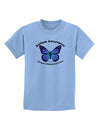 Autism Awareness - Puzzle Piece Butterfly Childrens T-Shirt-Childrens T-Shirt-TooLoud-Light-Blue-X-Small-Davson Sales