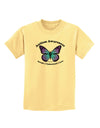 Autism Awareness - Puzzle Piece Butterfly Childrens T-Shirt-Childrens T-Shirt-TooLoud-Daffodil-Yellow-X-Small-Davson Sales