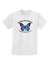 Autism Awareness - Puzzle Piece Butterfly Childrens T-Shirt-Childrens T-Shirt-TooLoud-White-X-Small-Davson Sales